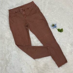 Maurices High Rise Super Stretchy Coral Stonewash Skinny Jeans, L, Reg. Length